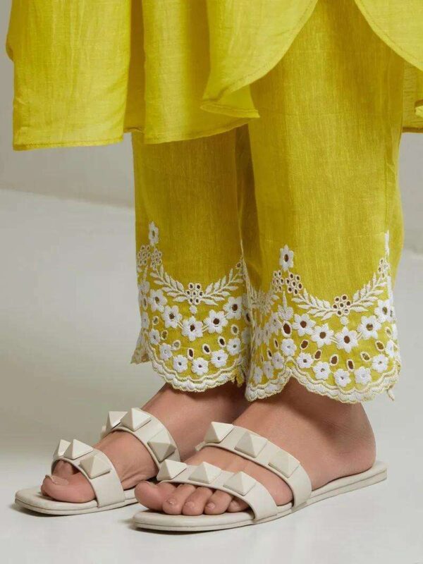 Printed Cotton Straight Kurta Set with Dupatta for Women(M) - Image 5