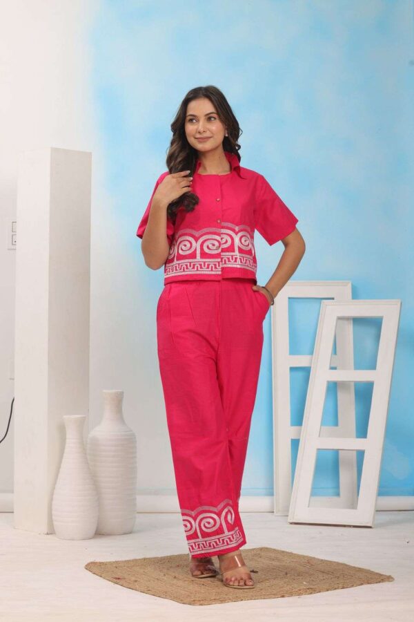 Stylish Ease ? Printex Cotton Dress with Embroidery Details (XL) - Image 3